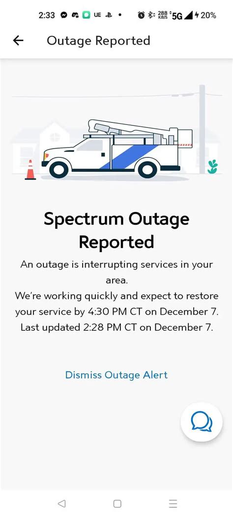 is spectrum internet down